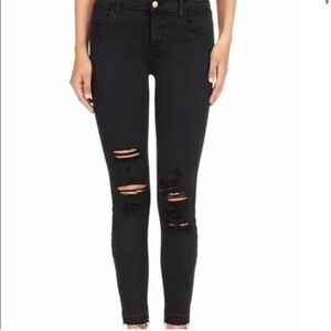 𝅺J Brand Alana High Rise Crop Jeans Demented Black